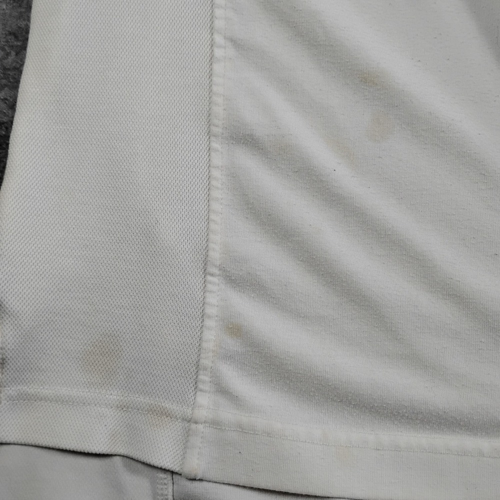 ISC Easts Cricket Mens White Short Sleeve Polo Shirt Sponsor Logos Size L - Picture 10 of 15